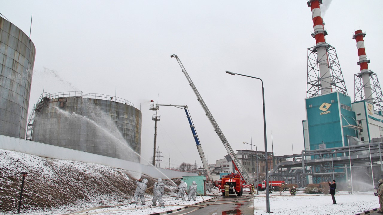 Энергетики Белгородской «Квадры» провели комплексные учения по ликвидации разлива нефтепродуктов